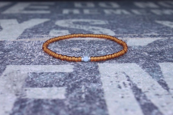 Larimar Bracelet, Mens Beaded Bracelet, Mens Jewelry, Mens Beaded bracelet, Husband Gift, Mens Gift, Boyfriend Gift, Gift for men bracelet