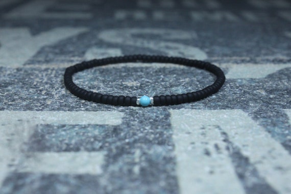 Turquoise Bracelet, Mens gifts, Gemstone bracelet, Mens Bracelet, Birthstone Bracelet, Couples Bracelet, Anniversary Gift, Beaded Bracelet