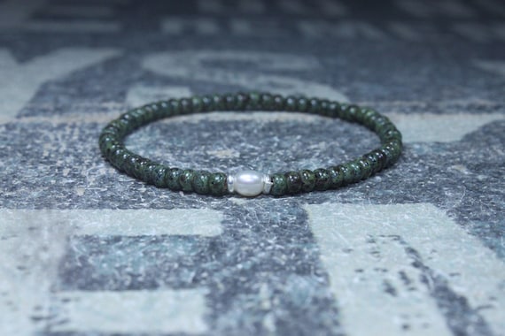 White Pearl bracelet, Mens Gift, Love Bracelet, Gift for Men, Boyfriend Gift, Husband Gift, Gift for Boyfriend, Gift for Husband, Couples
