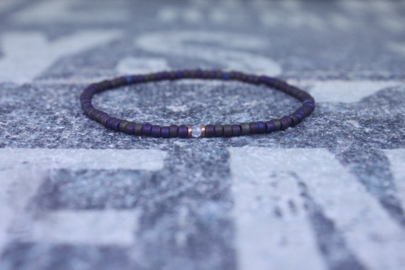 White Topaz Bracelet, Birthday Gift, Mens Birthstone, Men Gift, Mens Bracelet, Gemstone Men, Minimalist Bracelet, Beaded Bracelet
