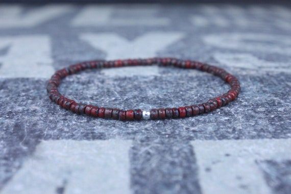Mens Beaded Bracelet, Mens Bracelet, Minimalist jewelry, Minimalist Bracelet, Mens Jewelry, Beaded Bracelet, Boyfriend Gift, Men's Gift