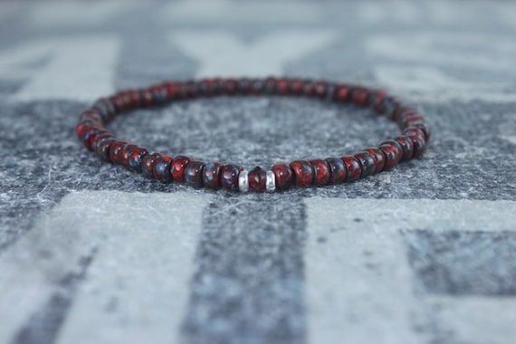 Etsy garnet bracelet discount