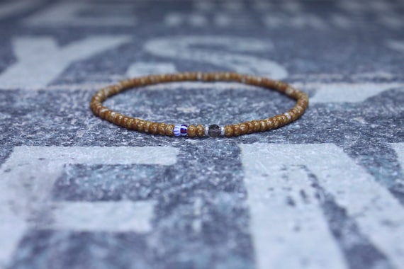 Husband Gift, Smoky Quartz Bracelet, Boyfriend Gift, Gift for Him, Beaded Bracelet, Friendship Bracelet, Mens Jewelry Minimalist Bracelet