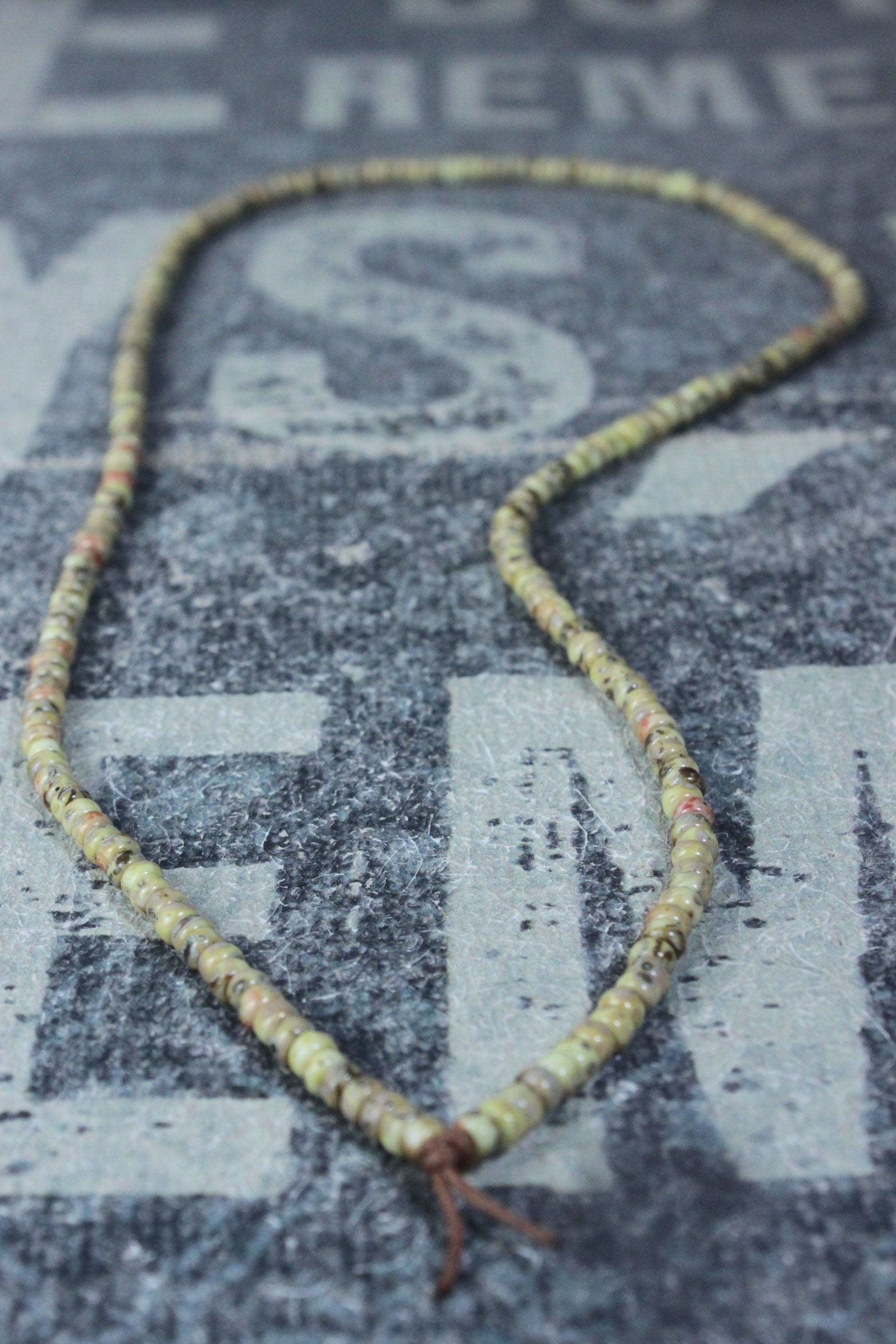 Mens Necklace, Mens Beaded Necklace, Long Necklace for Men, Metal Free