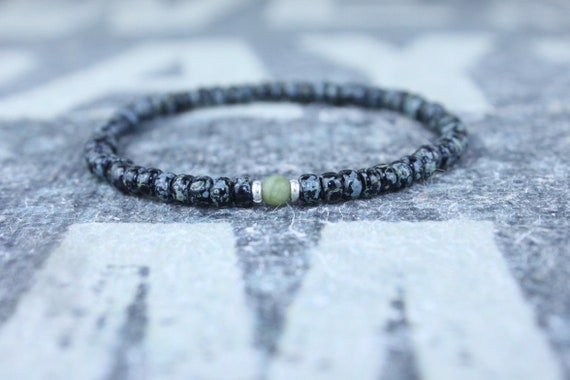 Mens Jade Bracelet, Mens Jewelry, Minimalist Bracelet, Gifts for Men, Anniversary Gift, Birthday Gift, Gift for Husband, Boyfriend Gift