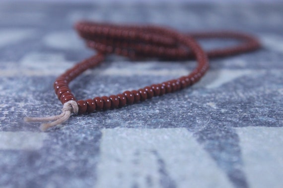 Mens Necklace, Mens Beaded Necklace, Long Necklace for Men, Metal Free Necklace without Clasp, No Clasp Necklace, Bead Necklace, Mens Gift
