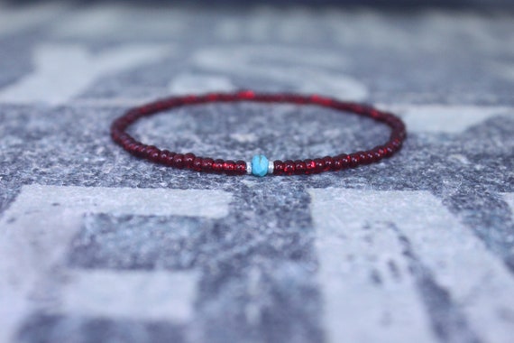 Turquoise Bracelet, Mens gifts, Gemstone bracelet, Mens Bracelet, Birthstone Bracelet, Couples Bracelet, Anniversary Gift, Beaded Bracelet