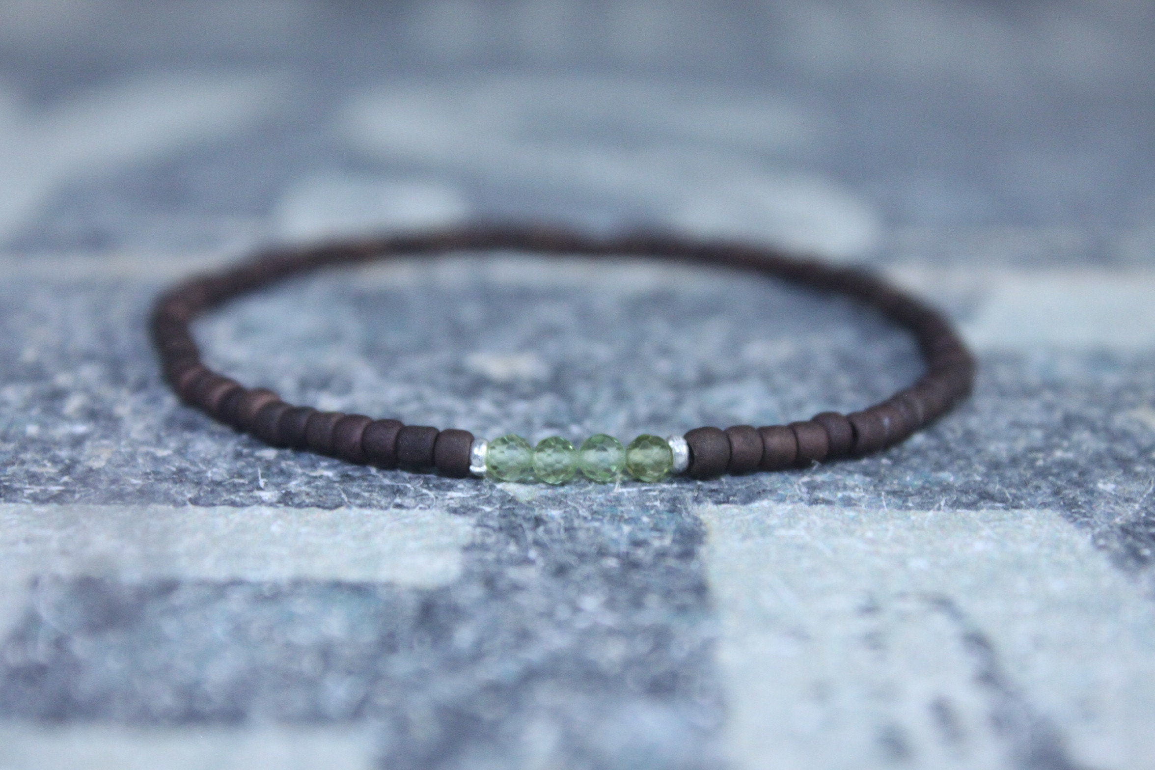 Peridot Bracelet Bracelet Men Mens Bracelet Mens Gifts