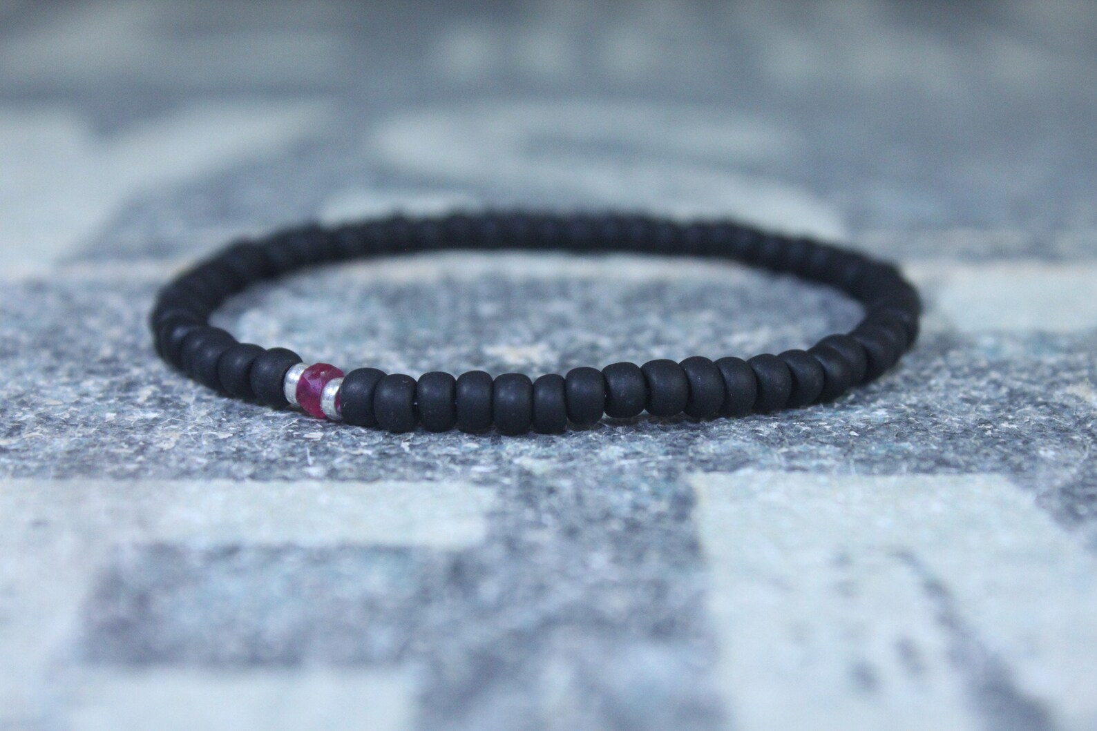 Ruby Bracelet for Men Men Ruby Bracelet Husband Gift Mens Etsy