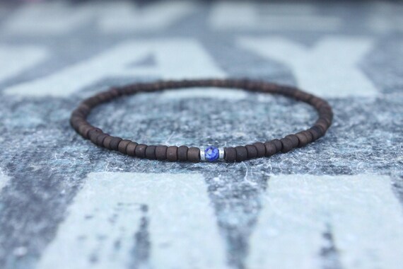 Lapis Lazuli Bracelet, Mens Lapis Lazuli Jewelry, Mens Jewelry, Mens Beaded Bracelet, Friendship Bracelet, Gift for Men, Husband Gift