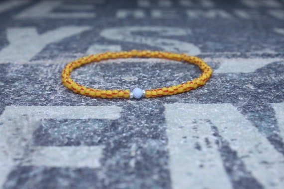 Opal Bracelet, Blue Opal, Mens Jewelry, Boho Bracelet, Minimalist Bracelet, Mens Gift, Boyfriend Gift, Gift for Men