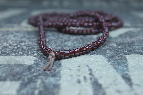 Mens Necklace, Mens Beaded Necklace, Long Necklace for Men, Metal Free Necklace without Clasp, No Clasp Necklace, Bead Necklace, Mens Gift