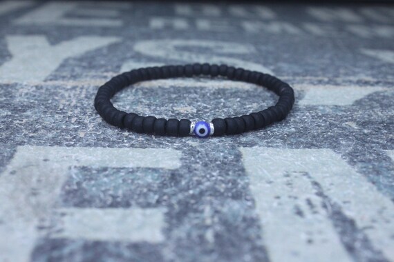 Evil Eye Bracelet, Mens Evil Eye, Anniversary Gift, Mens Gift, Gift Boyfriend, Bracelet, Couples Bracelet, Bead Bracelet, Mens Bracelet Gift