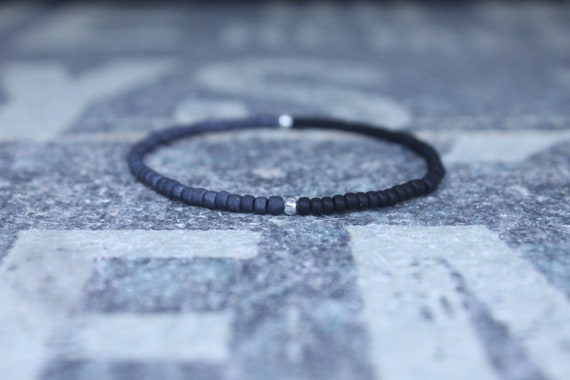 Mens Beaded Bracelet, Mens Bracelet, Minimalist jewelry, Minimalist Bracelet, Mens Jewelry, Beaded Bracelet, Boyfriend Gift, Men's Gift