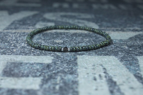 Husband Gift, Smoky Quartz Bracelet, Boyfriend Gift, Gift for Him, Beaded Bracelet, Friendship Bracelet, Mens Jewelry Minimalist Bracelet