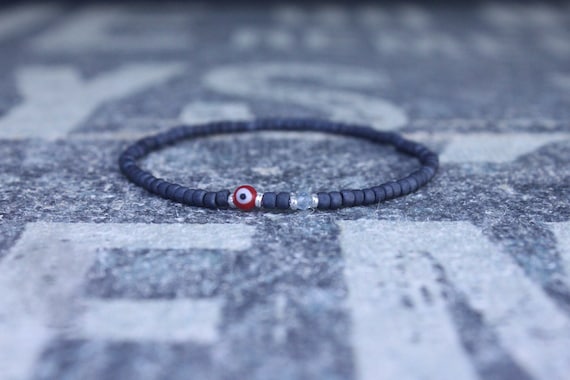 Aquamarine Bracelet, Mens Beaded Bracelet, Gemstone Bracelet, Husband Gift, Boyfriend Gift, Husband Gift, Couples Bracelet, Mens Bracelet