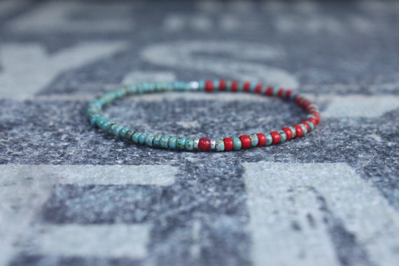 Coral bracelet, Mens Gift, Red Coral Bracelet, Gift for Men, Boyfriend Gift, Husband Gift, Gift for Boyfriend, Gift for Husband, Couples