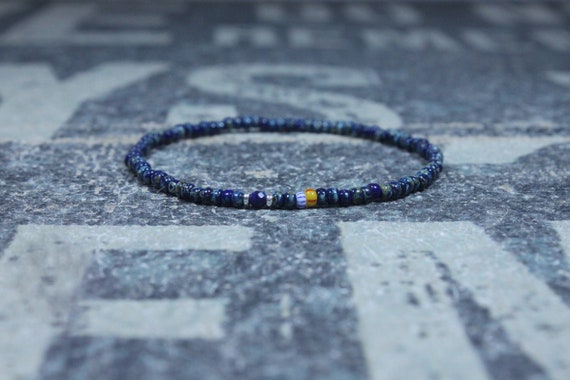 Lapis Lazuli Bracelet, Mens Lapis Lazuli Jewelry, Mens Jewelry, Mens Beaded Bracelet, Friendship Bracelet, Gift for Men, Husband Gift