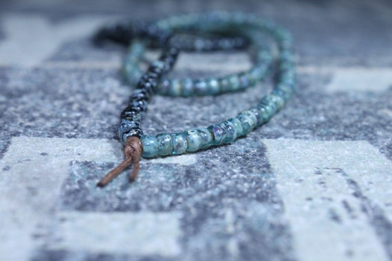 Mens Necklace, Mens Beaded Necklace, Long Necklace for Men, Metal Free Necklace without Clasp, No Clasp Necklace, Bead Necklace, Mens Gift