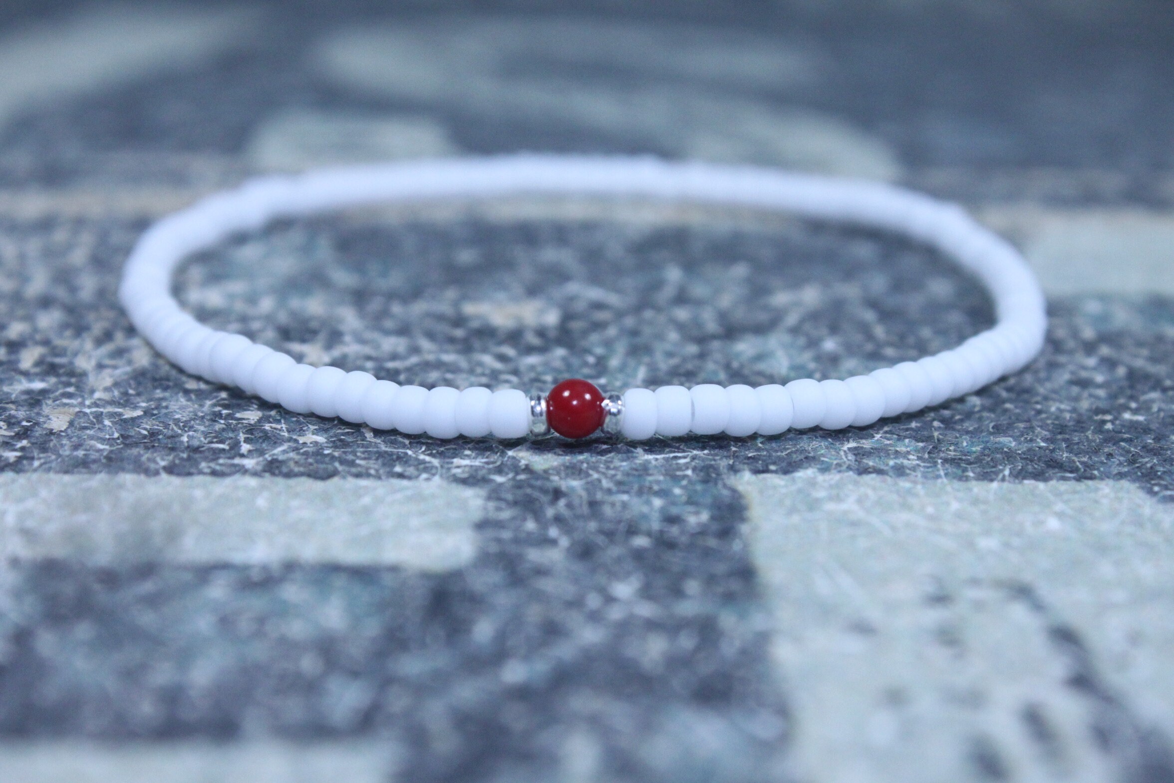 Opal (African) and White Coral Bracelet with Silver Plated Magnet Clas –  Beads of Paradise