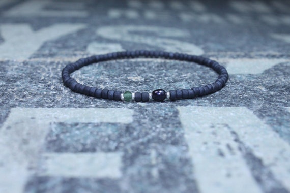 Mens Jade Bracelet, Pearl Mens Jewelry, Minimalist Bracelet, Gift for Men, Anniversary Gift, Birthday Gift, Gift for Husband, Boyfriend Gift