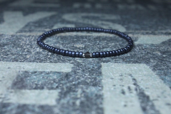 Husband Gift, Smoky Quartz Bracelet, Boyfriend Gift, Gift for Him, Beaded Bracelet, Friendship Bracelet, Mens Jewelry Minimalist Bracelet