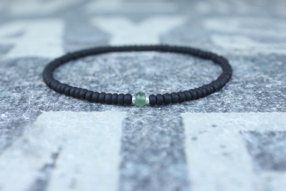 Mens Jade Bracelet, Mens Jewelry, Minimalist Bracelet, Gifts for Men, Anniversary Gift, Birthday Gift, Gift for Husband, Boyfriend Gift