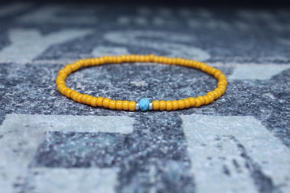 Turquoise Bracelet, Mens gifts, Gemstone bracelet, Mens Bracelet, Birthstone Bracelet, Couples Bracelet, Anniversary Gift, Beaded Bracelet