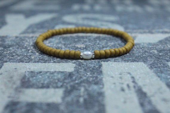 White Pearl bracelet, Mens Gift, Love Bracelet, Gift for Men, Boyfriend Gift, Husband Gift, Gift for Boyfriend, Gift for Husband, Couples