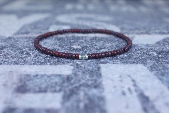 Peridot Bracelet, Bracelet Men, Mens bracelet, Mens Gifts, Birthday Gift for Men, Gemstone Bracelet, Bracelet Men, Mens Beaded bracelet gift