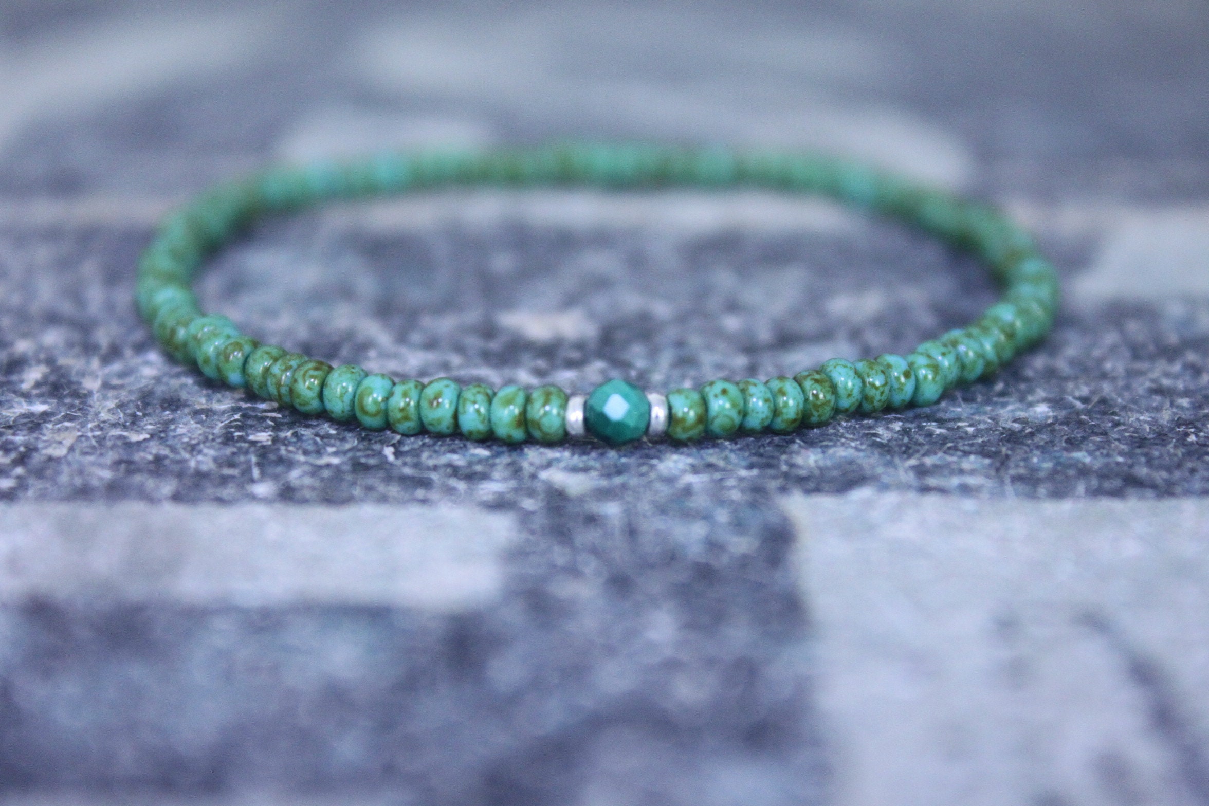 Malachite Bracelet, Mens Bracelet, Mens Beaded Bracelet, Minimalist