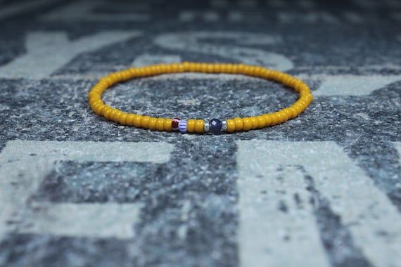 Iolite Bracelet, Mens Bracelet Iolite, Mens Gift, Mens Bracelet, Minimalist Iolite Bracelet, Beaded Bracelet, Mens Iolite Bracelet Gift