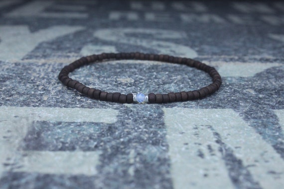 Opalite Bracelet Men, Mens Opalite Beaded Bracelet, Mens Jewelry, Men Bracelet, Minimalist Bracelet, Mens Gift, Boyfriend Gift, Gift for Men