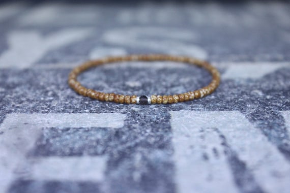 Husband Gift, Smoky Quartz Bracelet, Boyfriend Gift, Gift for Him, Beaded Bracelet, Friendship Bracelet, Mens Jewelry Minimalist Bracelet
