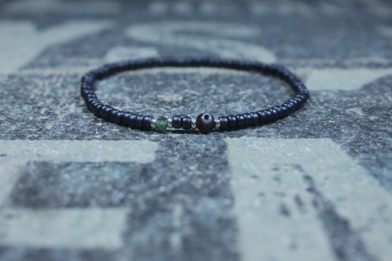 Mens Jade Bracelet, Mens Jewelry, Minimalist Bracelet, Gifts for Men, Anniversary Gift, Birthday Gift, Gift for Husband, Boyfriend Gift
