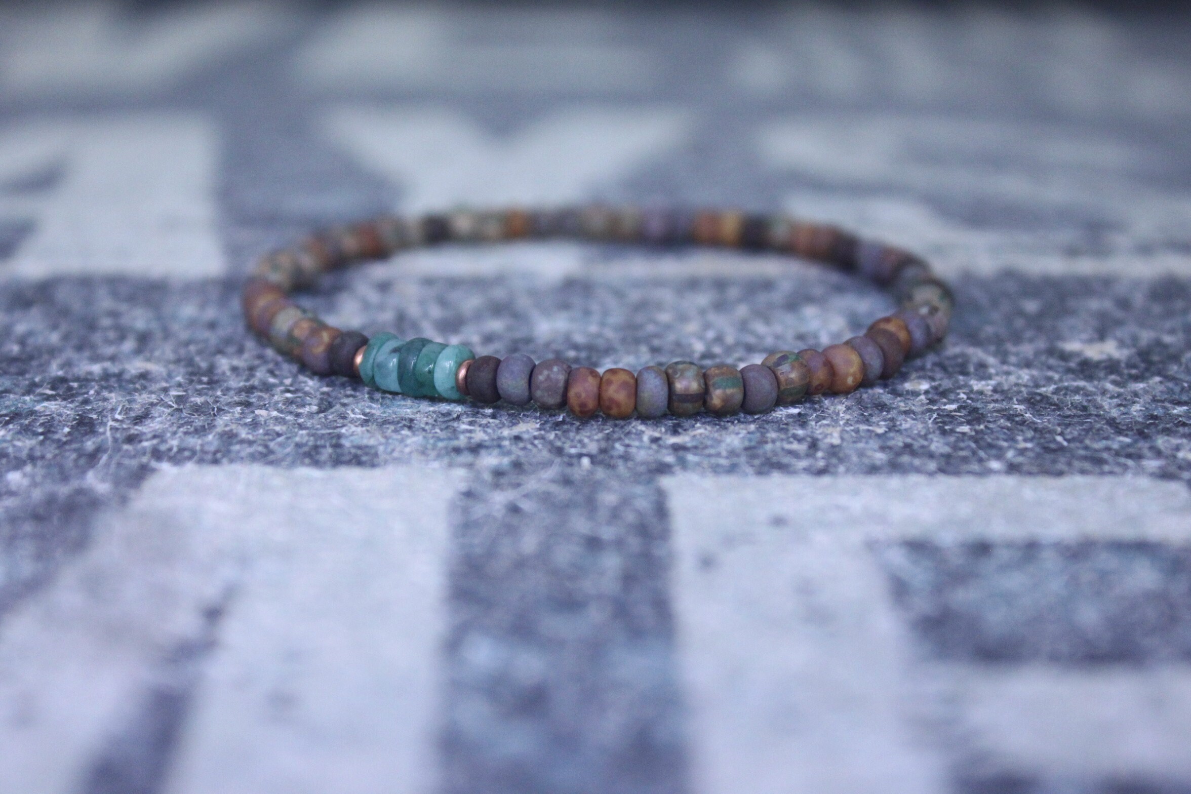 Emerald Bracelet, Mens Bracelet, Raw Emerald, Anniversary Gift, Mens