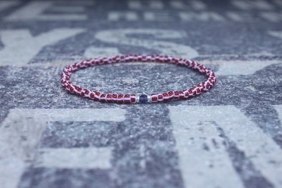 Iolite Bracelet Men, Mens Bracelet Iolite, Mens Gift, Mens Bracelet, Minimalist Iolite Bracelet, Beaded Bracelet, Mens Iolite Bracelet Gift