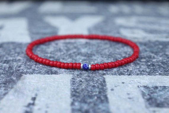 Lapis Lazuli Bracelet, Mens Lapis Lazuli Jewelry, Mens Jewelry, Mens Beaded Bracelet, Friendship Bracelet, Gift for Men, Husband Gift