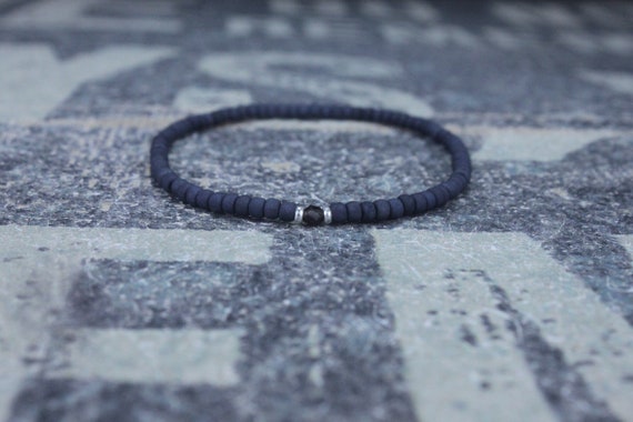 Husband Gift, Smoky Quartz Bracelet, Boyfriend Gift, Gift for Him, Beaded Bracelet, Friendship Bracelet, Mens Jewelry Minimalist Bracelet