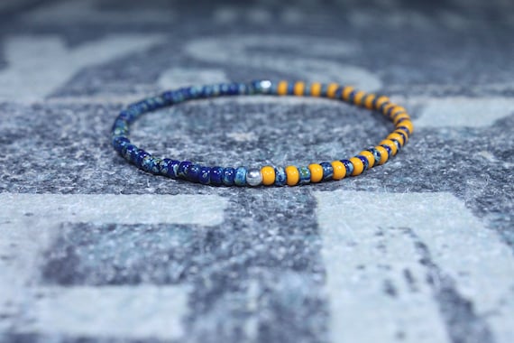 Mens Rainbow Bracelet, Mens Bracelet, Multicolor bracelet, Minimalist Bracelet, Mens Jewelry, Beaded Bracelet, Boyfriend Gift, Men's Gift