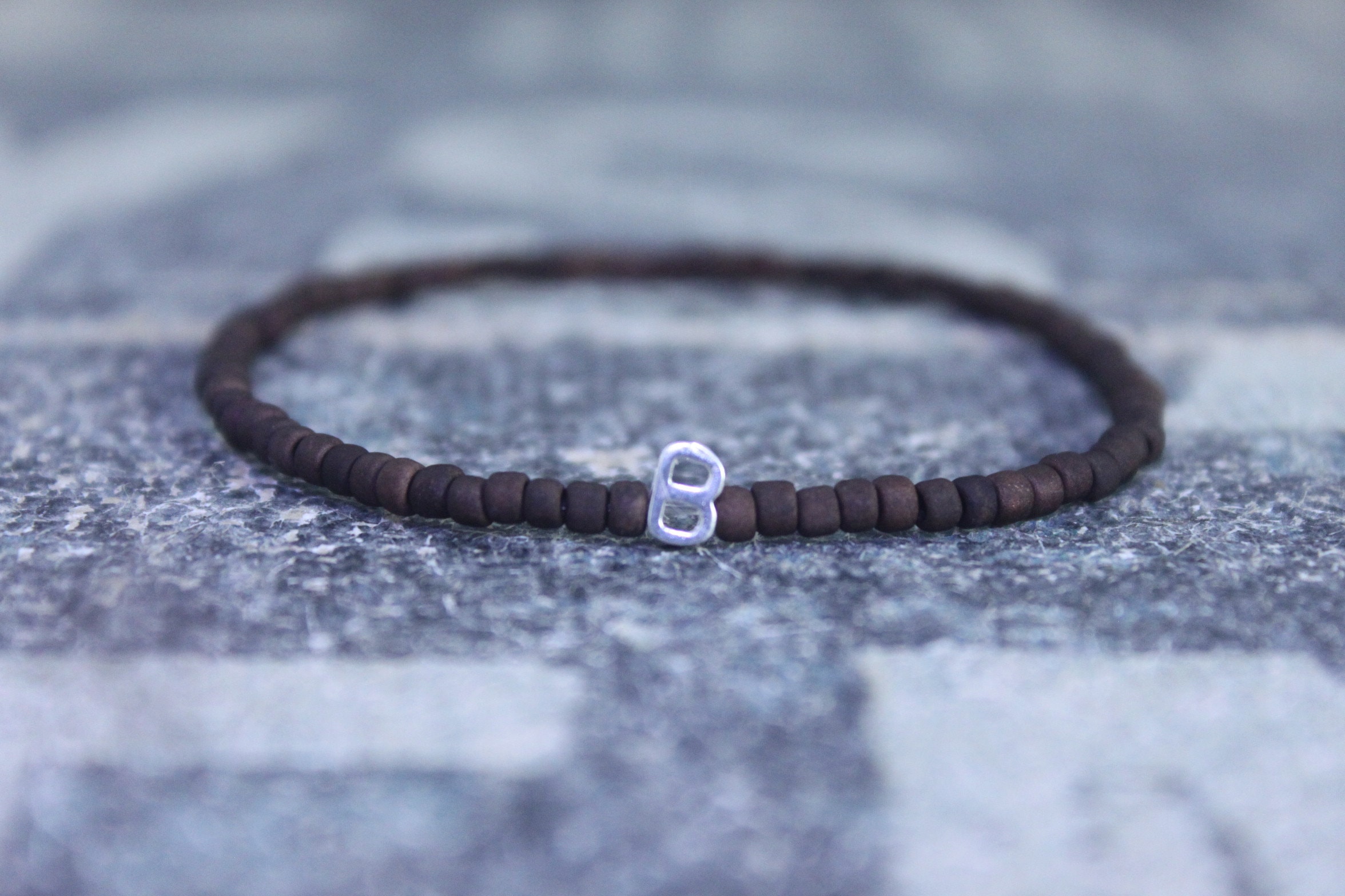 Initial Mens Bracelet, Letter Bracelet, Mens Bracelet, Monogram