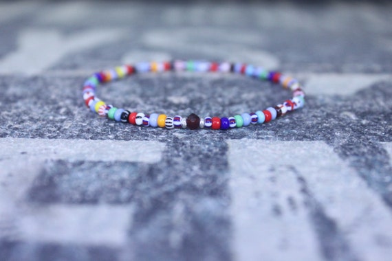 Garnet Bracelet, Mens Bracelet, Mens Beaded Bracelet, Minimalist Jewelry, Mens Gift, Gift for Him, Beaded Bracelet, Bracelet Men, Bracelet