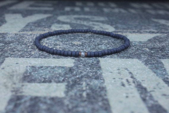 White Topaz Bracelet, Mens Beaded Bracelet, Mens Gift, Mens Topaz Bracelet, Minimalist Bracelet, Beaded Bracelet, White Topaz