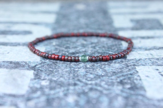 Mens Slim Bracelet, Jade Bracelet, Mens Jewelry, Minimalist Bracelet, Gifts for Men Anniversary Birthday, Gift for Husband, Boyfriend Gift