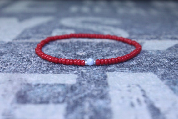 Opal Bracelet, Blue Opal, Mens Jewelry, Boho Bracelet, Minimalist Bracelet, Mens Gift, Boyfriend Gift, Gift for Men