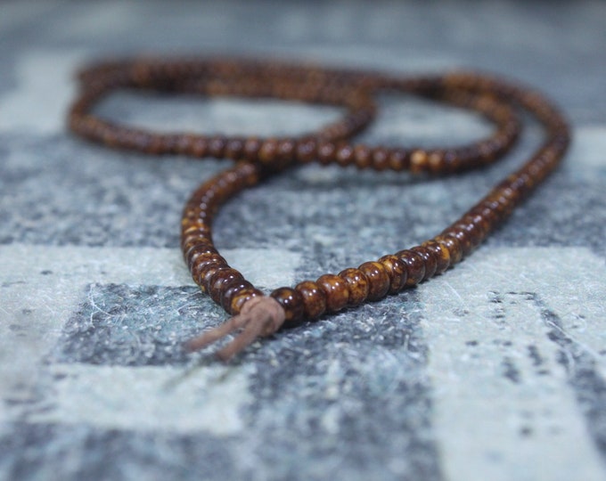 Mens Necklace, Mens Beaded Necklace, Long Necklace for Men, Metal Free Necklace without Clasp, No Clasp Necklace, Bead Necklace, Mens Gift