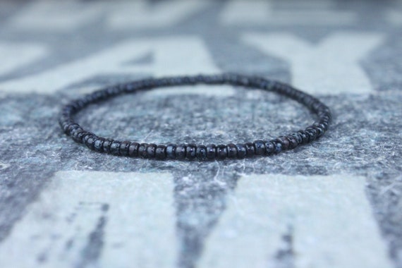 Men's small bead bracelet