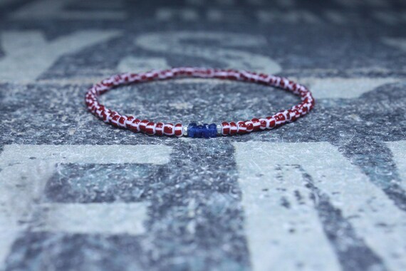 Blue Sapphire Bracelet for Men Precious Stone Jewelry Gift for Men Genuine Sapphire Bracelet Natural Sapphire Anniversary Gift for Him S1