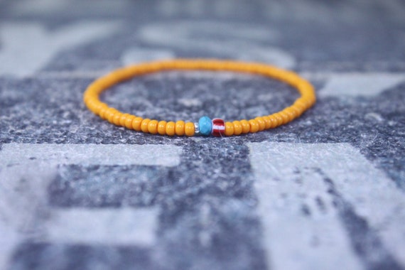 Turquoise Bracelet, Mens gifts, Gemstone bracelet, Mens Bracelet, Birthstone Bracelet, Couples Bracelet, Anniversary Gift, Beaded Bracelet