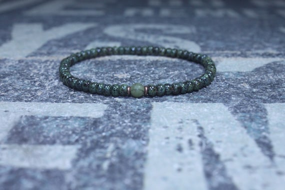 Mens Jade Bracelet, Mens Jewelry, Minimalist Bracelet, Gifts for Men, Anniversary Gift, Birthday Gift, Gift for Husband, Boyfriend Gift